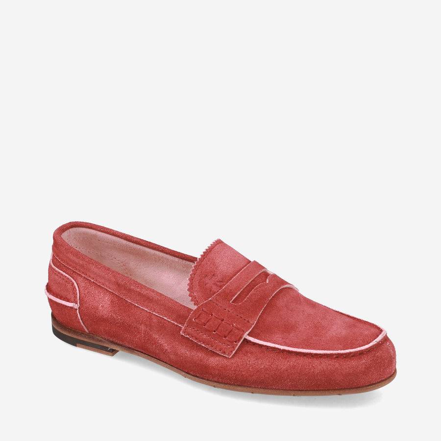 Premiata Mocassini M6780B in suede cardinale Offerta