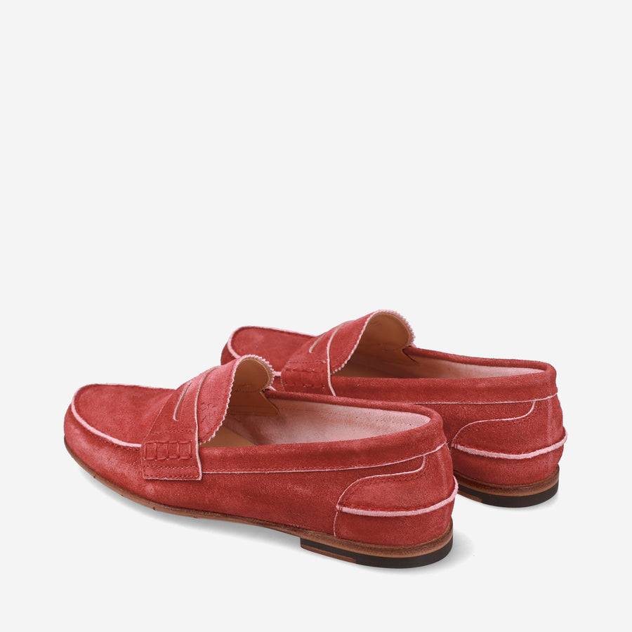 Premiata Mocassini M6780B in suede cardinale Offerta