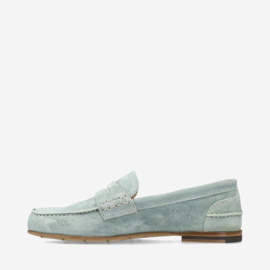 Premiata Mocassini M6780A in suede alga Economico