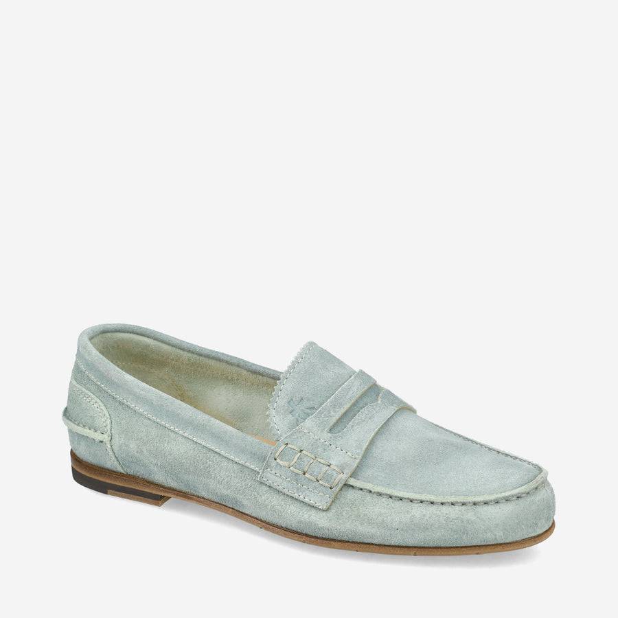 Premiata Mocassini M6780A in suede alga Economico
