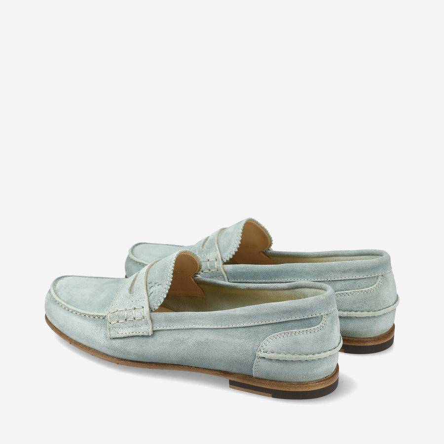 Premiata Mocassini M6780A in suede alga Economico
