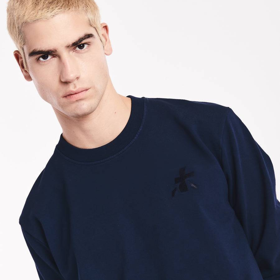 Premiata Felpa in cotone con logo PR350310 Fino al 55% di sconto