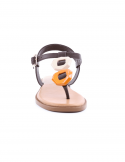 I NUOVO Sandalo basso donna infradito I NUOVO 981006 PRALINE Prezzo Ridotto