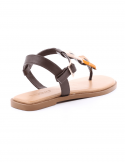 I NUOVO Sandalo basso donna infradito I NUOVO 981006 PRALINE Prezzo Ridotto