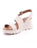 BUENO Sandalo con zeppa donna BUENO Y8602 CREMA Saldi