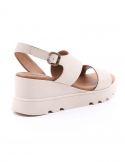 BUENO Sandalo con zeppa donna BUENO Y8602 CREMA Saldi