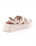 BUENO Sandalo con zeppa donna BUENO Y5904 CREMA Offerte