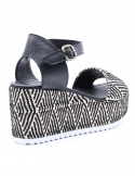 BUENO Sandalo con zeppa donna BUENO U7003 NERO Moda