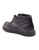 CLARKS Polacco casual uomo CLARKS TORHILL HI BLK LEA in pelle Outlet