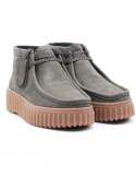 CLARKS Polacco donna CLARKS TORHILL MOSS DKRGREEN in pelle nabuck In Linea