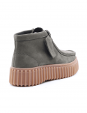 CLARKS Polacco donna CLARKS TORHILL MOSS DKRGREEN in pelle nabuck In Linea