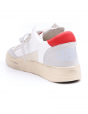 4B12 Sneakers uomo QUATTROBARRADODICI KYLE 753 in pelle bianca In Vendita