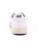4B12 Sneakers uomo QUATTROBARRADODICI HYPER 926 in pelle bianca Offerte