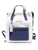 PEPEMOLL Borsa zaino donna PEPEMOLL 241441 BLANCO/NAVY in ecopelle Moda