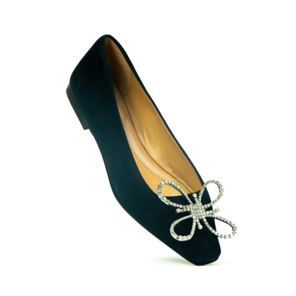 Prosperine Ballerina da Donna in Camoscio con Accessorio Vendita Calda