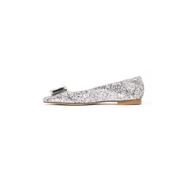 Prosperine Ballerina da Donna in Glitter con Pietra Saldi Di Fabbrica