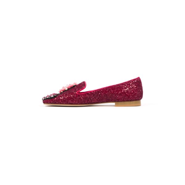 Prosperine Ballerina da Donna in Glitter con Pietre Colorate Vendite Flash