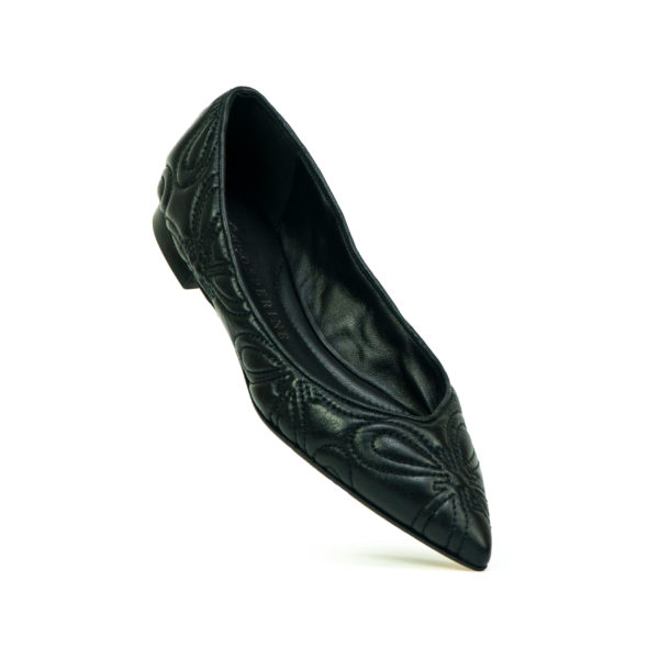 Prosperine Ballerina da Donna in Nappa Nera Moda