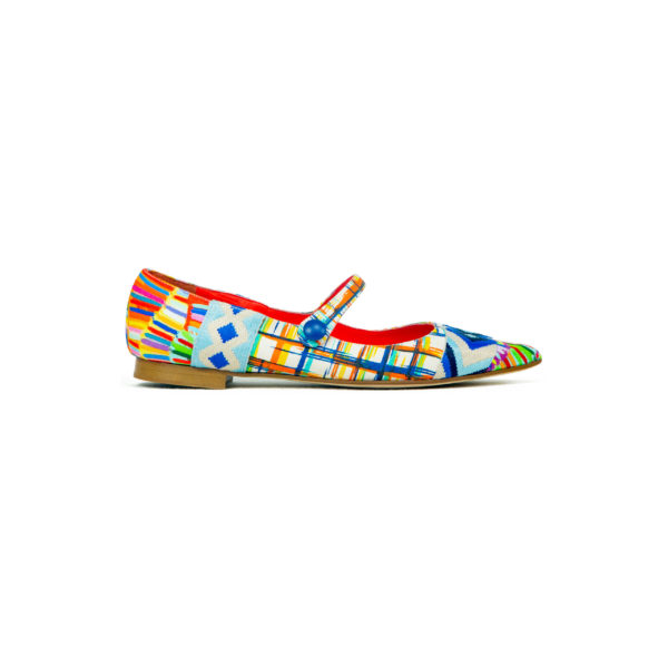 Prosperine Ballerina da Donna in Tessuto Multicolor Soddisfazione Garantita