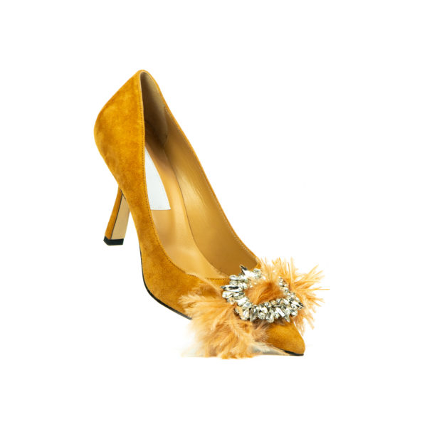 Prosperine Decolletè da Donna in Camoscio Camel Novità