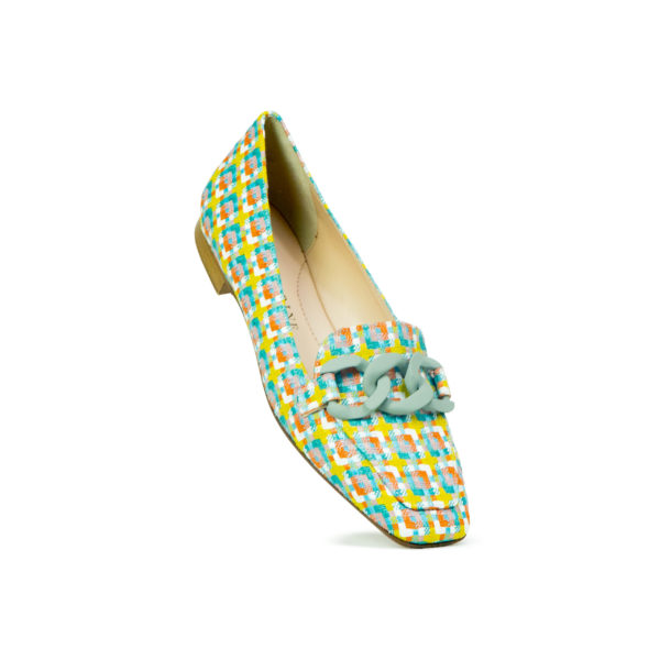 Prosperine Mocassino da Donna in Tessuto Multicolor In Vendita