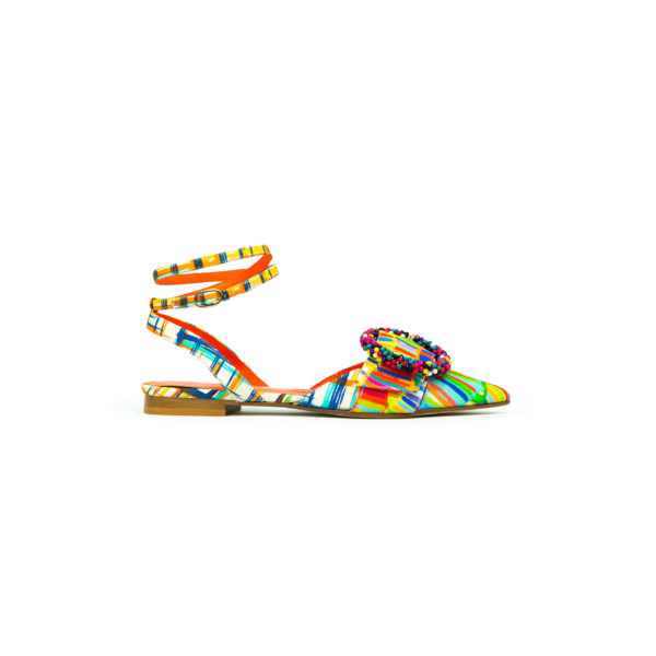 Prosperine Sandalo da Donna in Tessuto Multicolor Shopping Online