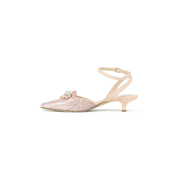 Prosperine Sandalo da Donna con Tacco 35 mm in Paillettes Spedizione Gratuita