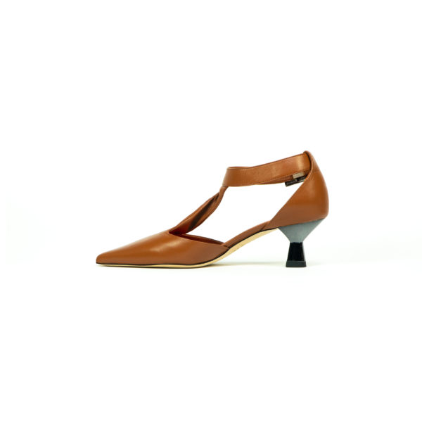 Prosperine Sandalo da Donna in Nappa con Tacco Laccato Promozione Limitata