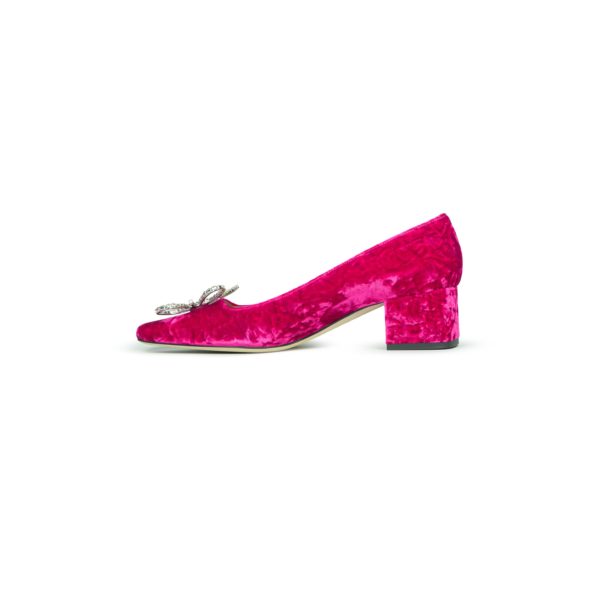 Prosperine Scarpa da Donna in Velluto con Fiore Saldi Di Fabbrica