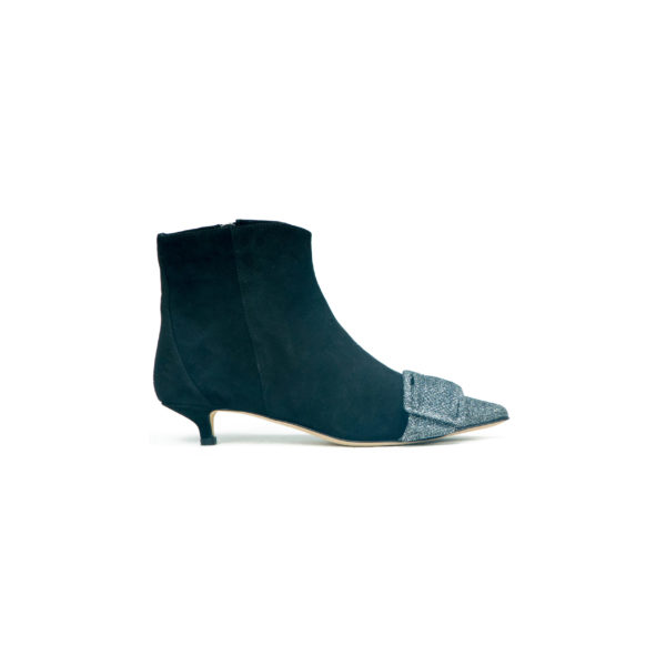 Prosperine Stivale da Donna in Camoscio con Punta in Glitter 2025