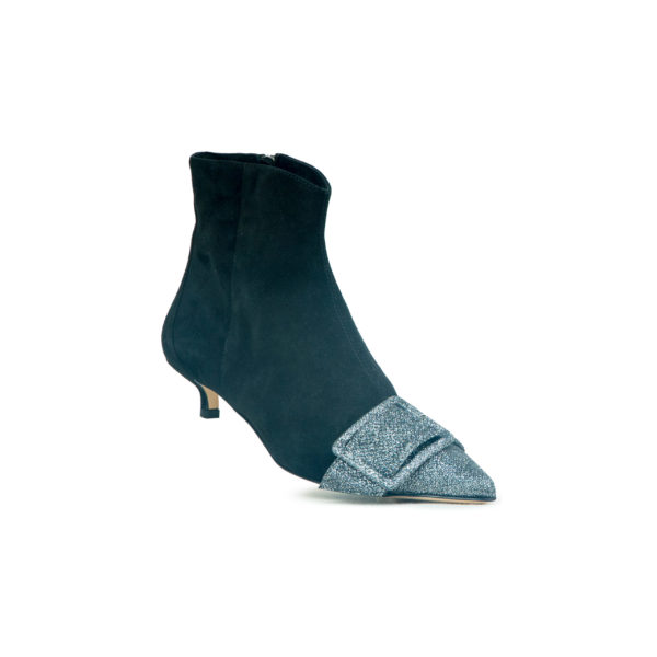 Prosperine Stivale da Donna in Camoscio con Punta in Glitter 2025