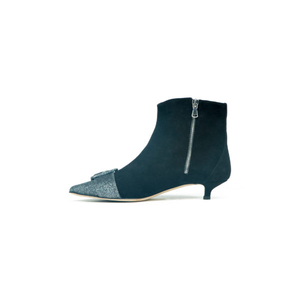 Prosperine Stivale da Donna in Camoscio con Punta in Glitter 2025
