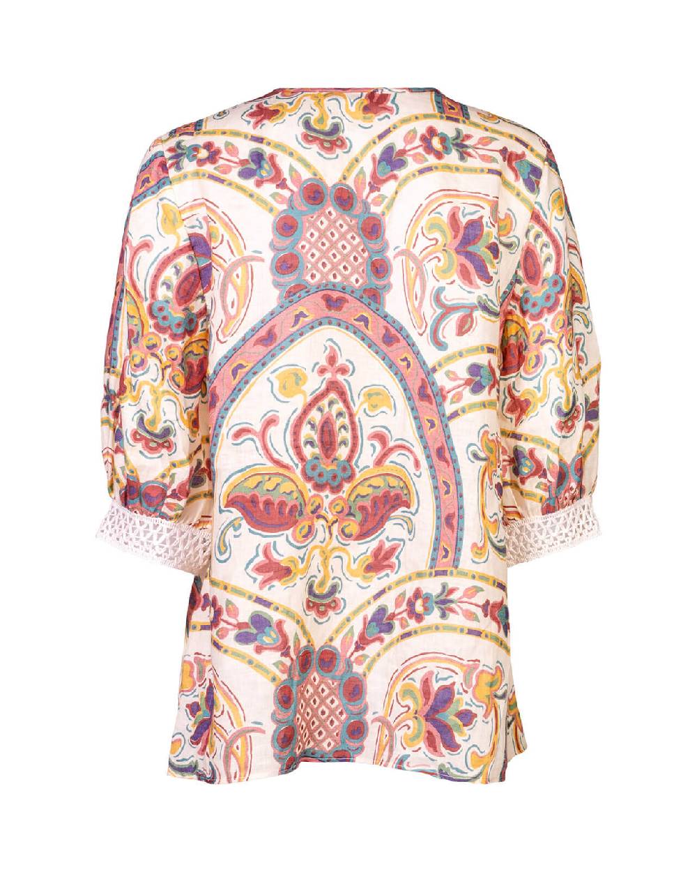Raffaela D´Angelo Camicia lino con passamaneria Fino Al -60%