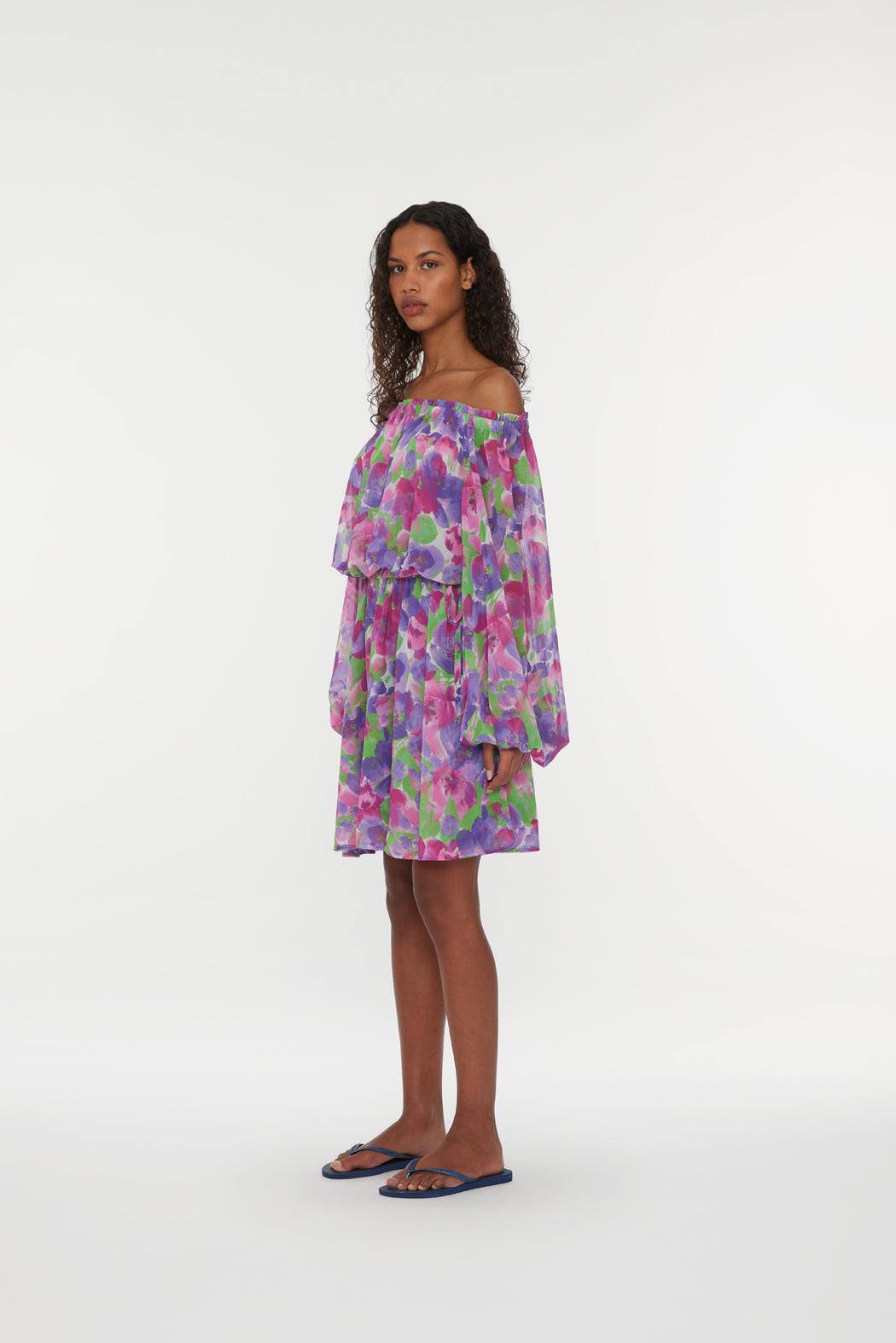Reina Olga Light Flowy Mini Dress Convenienza