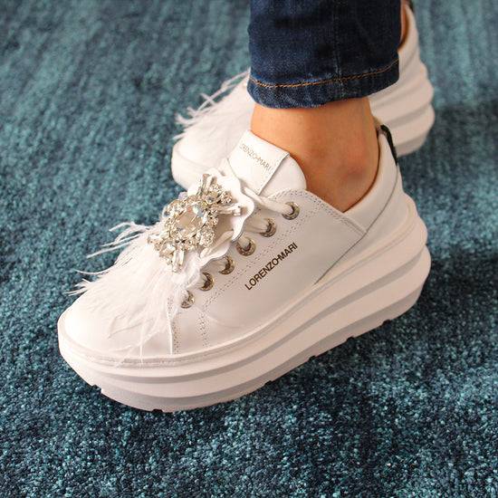 ﻿Lorenzo Mari Sneakers Veronica white Affare Del Giorno