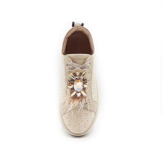Lorenzo Mari Sneakers NEW Veronica Rafia Outlet