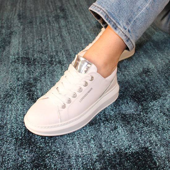 Lorenzo Mari Sneakers Fenice White In Vendita