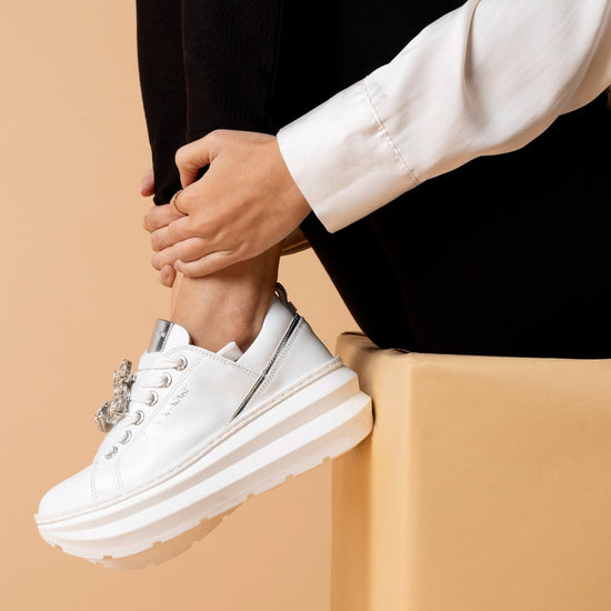 Lorenzo Mari Sneakers Tiana white Saldi Di Fabbrica