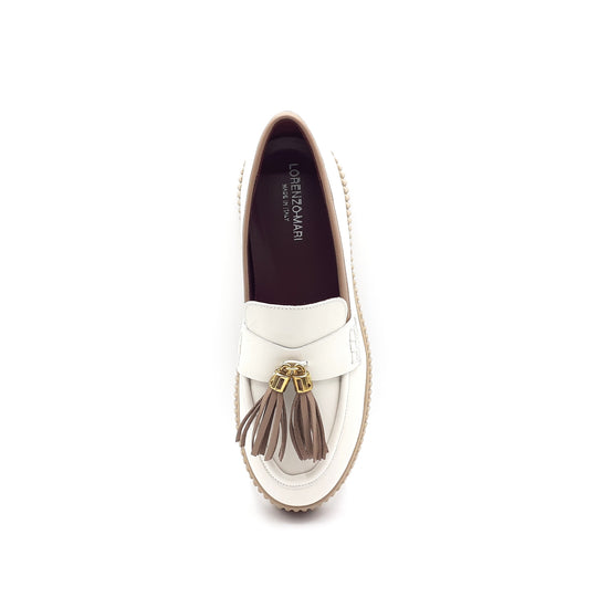 Lorenzo Mari Mocassino Sally Off white Pezzi Unici