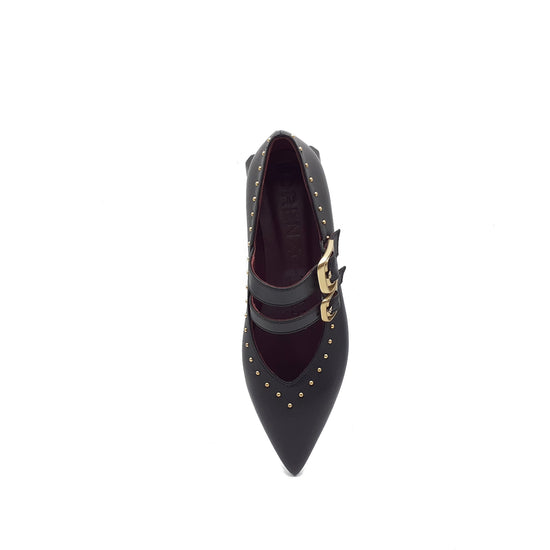 Lorenzo Mari Ballerina Giglio black Sottocosto