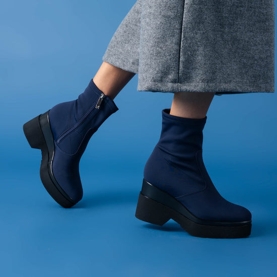 Lorenzo Mari Stivaletto Polly lycra Blu Fino Al -60%