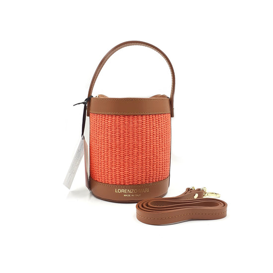 Lorenzo Mari New Secchiello Panfilo Rafia Orange Outlet