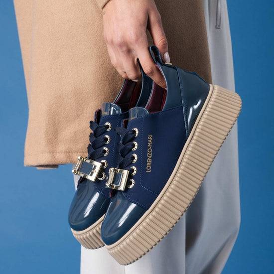 Lorenzo Mari Sneakers Sally 12 Blu Qualità