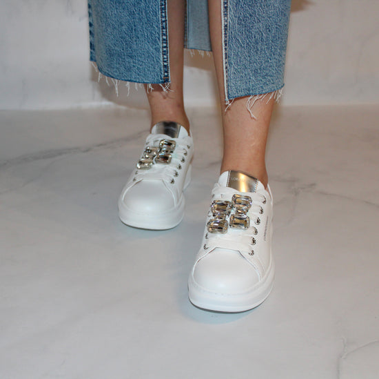 Lorenzo Mari Sneaker Jasmine Bianca Sottocosto