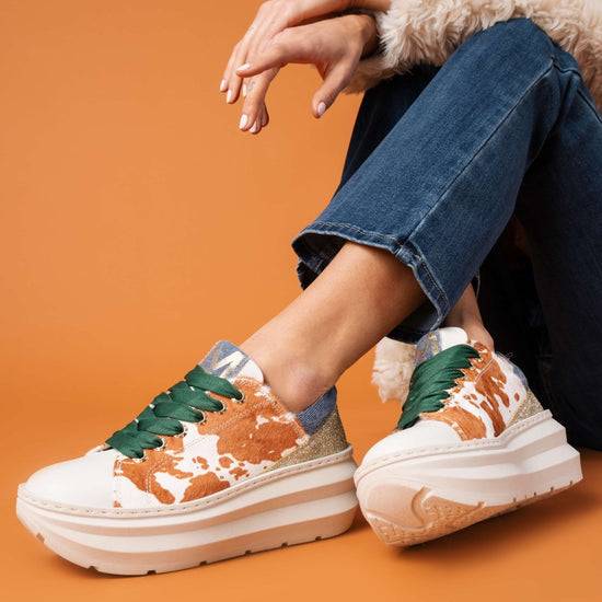 Lorenzo Mari Sneaker JANE Mucca Cuoio Vendita Economica