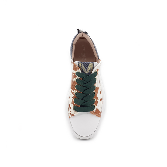 Lorenzo Mari Sneaker JOY Mucca bianco/cuoio Italia