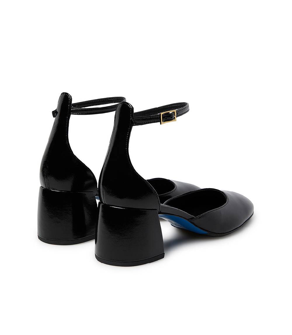 Loriblu Décolleté Mary Jane in pelle lucida nera con cinturino Hotsell