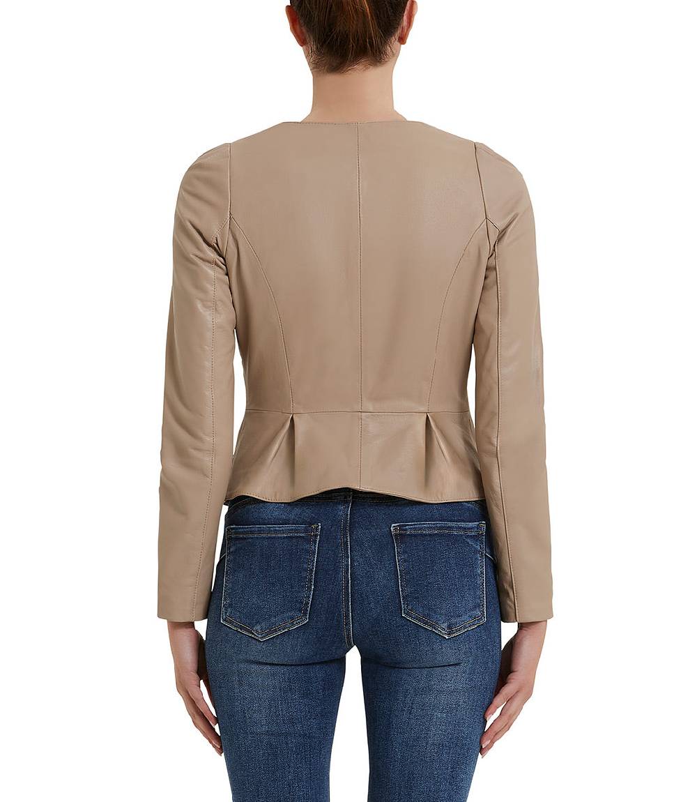 Loriblu Giacca in pelle beige I Più Venduti