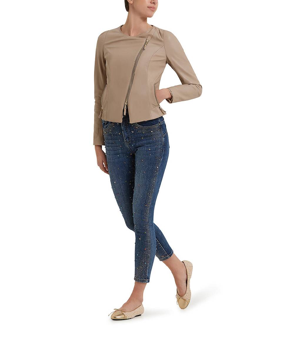 Loriblu Giacca in pelle beige I Più Venduti