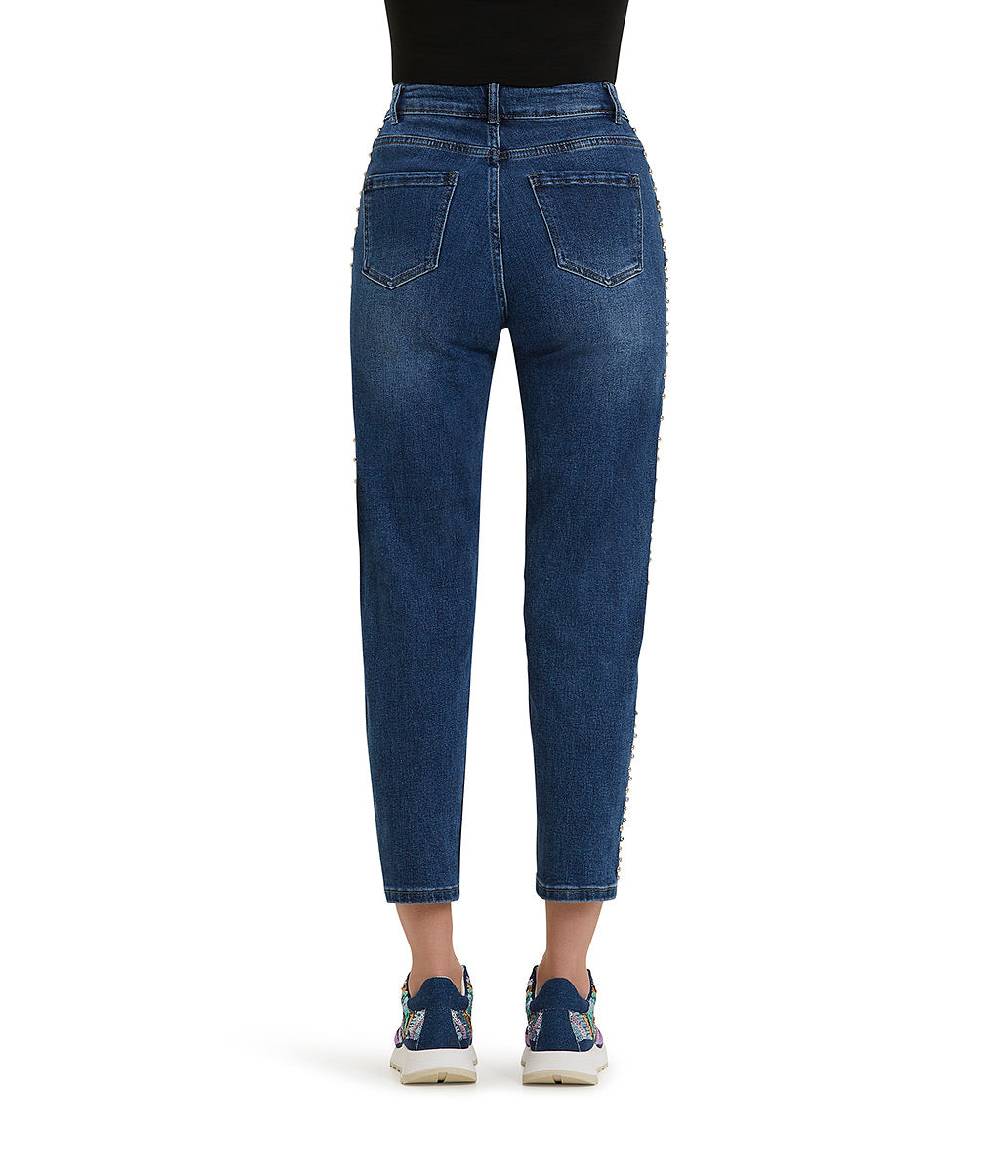 Loriblu Jeans a gamba dritta con cristalli 2025